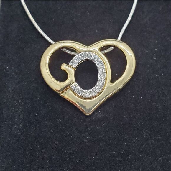 NIB God's Heart Silver & Gold Necklace - Picture 4 of 5